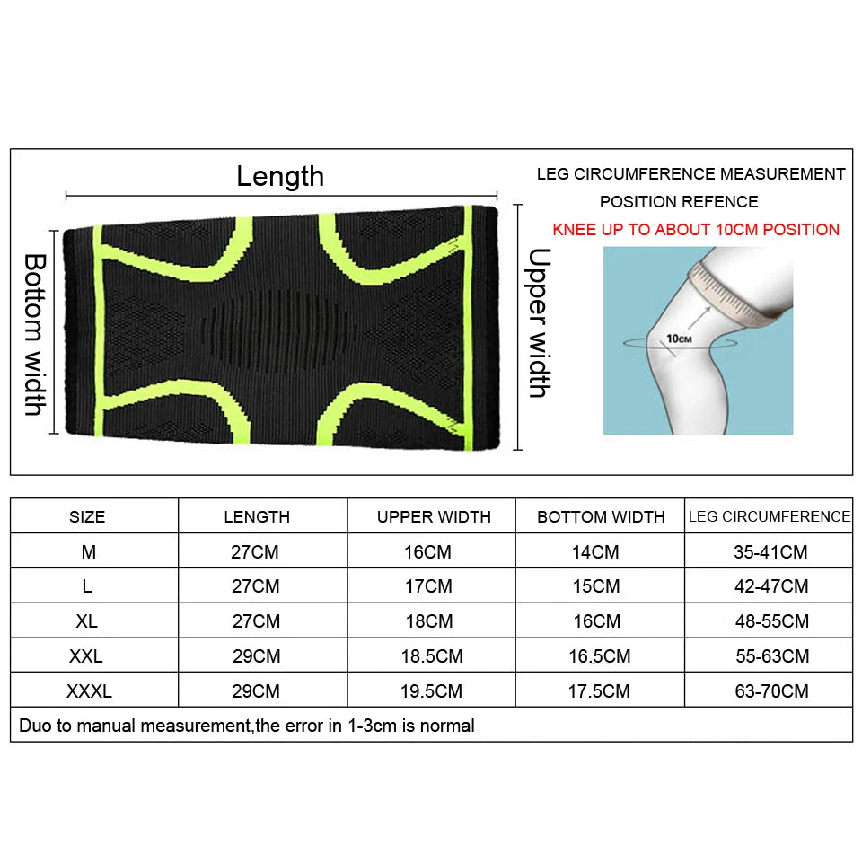 Elastic Nylon Sport Knee Pad Sleeve