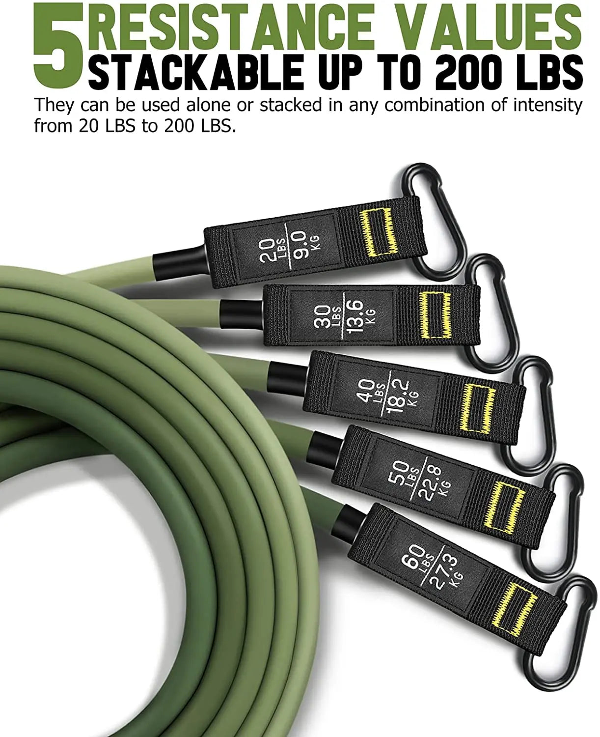 5-in-1 Resistance Band Workout Set
