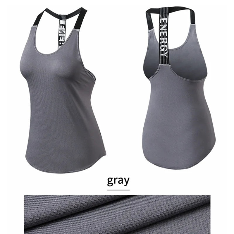 Black Sleeveless Yoga Top for Women