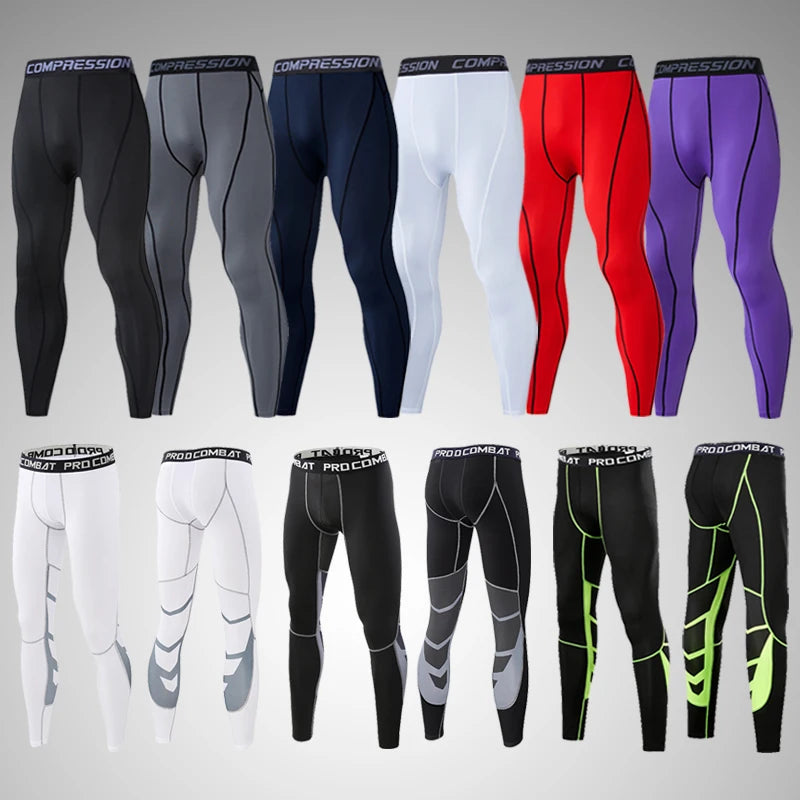 Men's Lycra Compression Fitness Leggings