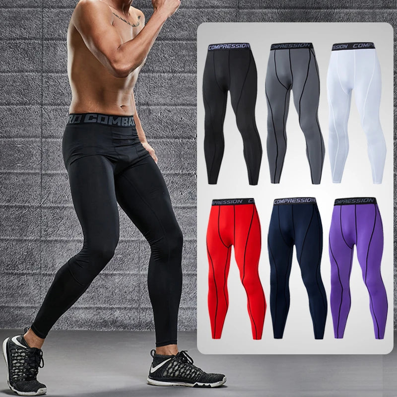 Men's Lycra Compression Fitness Leggings