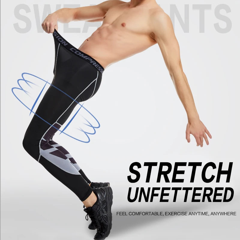 Men's Lycra Compression Fitness Leggings