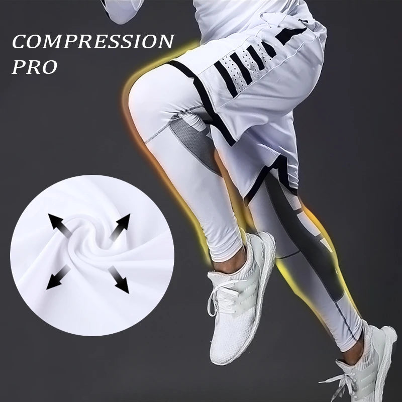 Men's Lycra Compression Fitness Leggings