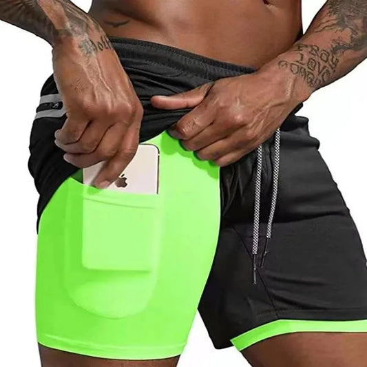 Double-Deck Running Shorts for Men